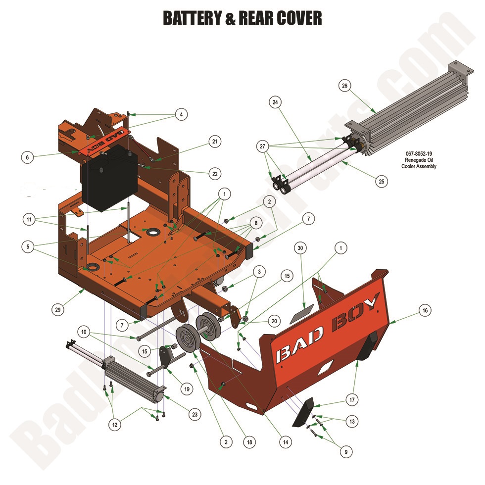 2024 Renegade - Gas Battery & Rear Cover